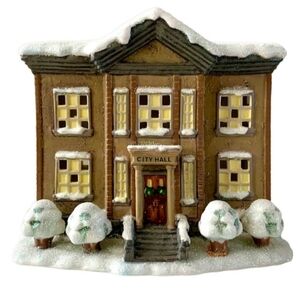 Its A Wonderful Life,CityHall Illuminated Village,Christmas Village,Series 1.nwo